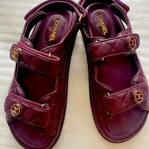 Size 40 US 10 Brand New Chanel Dad Sandals.